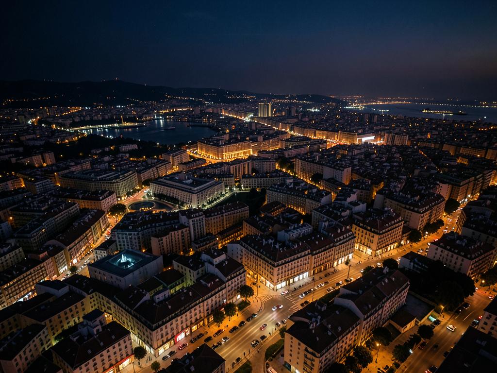 Barcelona at night