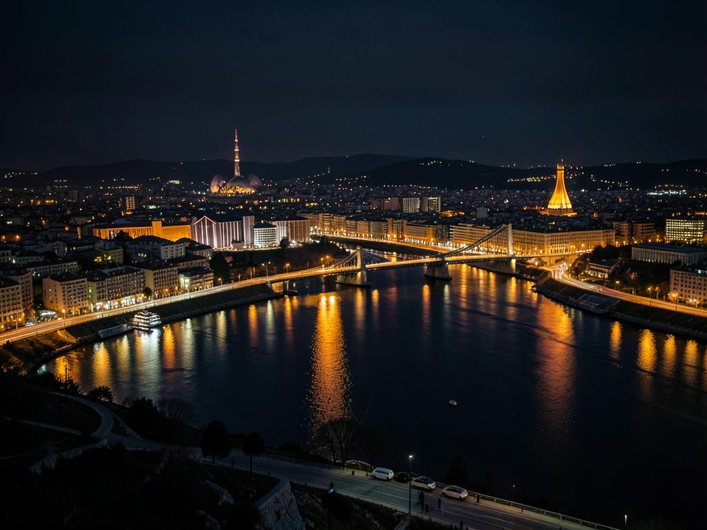 Bilbao at night